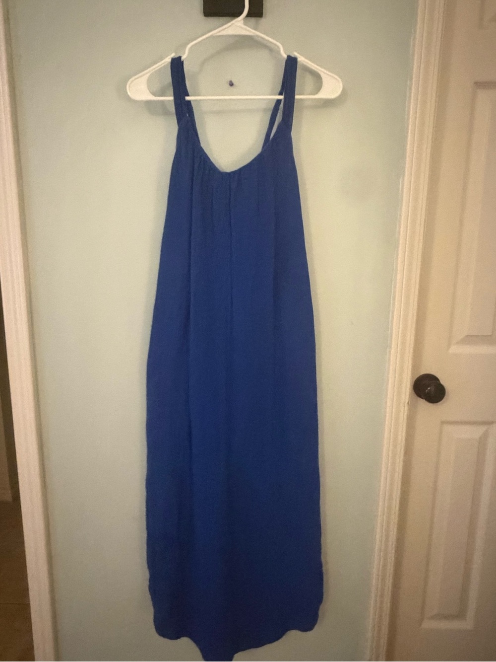 Old Navy Blue Sleeveless Maxi Dress